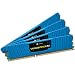 Produktbild Corsair CML32GX3M4A1600C10B Vengeance Low Profile 32GB (4x8GB) DDR3 1600 Mhz CL10 XMP Performance Desktop Memory Blau