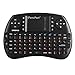 Produktbild iPazzPort 2.4GHz Mini Tastatur mit Touchpad (QWERTZ), Mini Wireless Tastatur Eingebaute Wiederaufladbare Li-ion Batterie für tastatur Smart TV, Raspberry Pi 3, PC fernbedienung ( Deutsches Tastaturlayout)