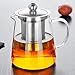Produktbild cosy-ycy hochwertiges Borosilikatglas Teekanne Kaffeekanne mit hitzebeständig Edelstahl-Ei Filter Teekanne kann verwendet werden, auf Herd 800ml/28oz (View amazon detail page)