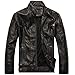 Produktbild GITVIENAR Herren Lederjacke Top-Modell Fashion Winterjacke/Herbstjack PU-Lederjack discothe Style Jack für Männer & Jugendliche