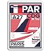 Produktbild 2 x 10 cm Paris Flughafen Vinyl Aufkleber - Frankreich CDG Aufkleber Laptop Gepäck # 17163 (10 cm groß)