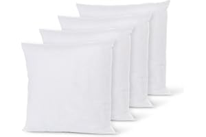 Charlotte Andersen 18 x 18 Cushion Insert 4 Pack 45cm x 45cm Scatter Inner Pads Bounce Back Hollowfibre Filling