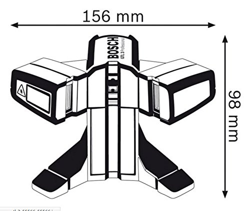 Bosch Professional GTL 3, 20 m Arbeitsbereich, IP 54 Staub- und Spritzwasserschutz, Ausrichtscheibe, Schutztasche, Laserzieltafel - 7