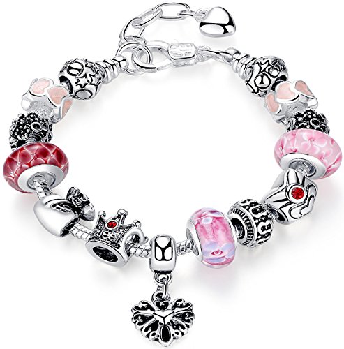 ANEWISH pulsera para las niñas, joyas Fashion, flores Reina perlas Charme, Beau regalo.
