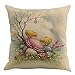 Produktbild UFACE Easter Bunny Eggs Leinen Kissenbezug Home Decor Kissenbezug 2019