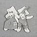 Plush Raised Pictures For Baby/ Nursery (Grey Sleeping Bear Couple)