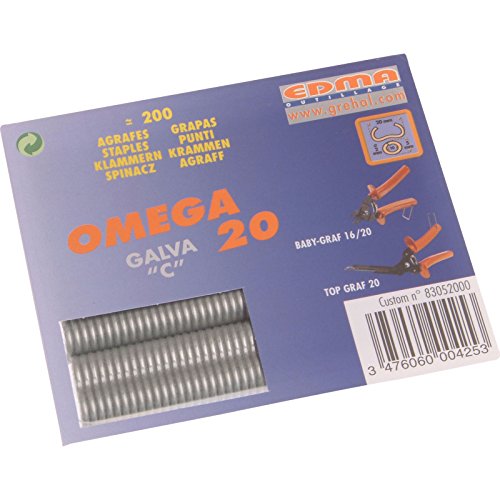 Preisvergleich Produktbild Edma Galv Steel Hog Ring Omega 20 Pack of 200