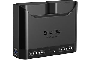 SMALLRIG NP-FZ100 Camera Battery Set for Sony, 22.5W with 1940mAh Batteries | Dual Slot Camera Charger, Full for Sony Alpha A7V A7III A7IV A6700 FX3 FX30 A9 A7C A7CII A7RIII ZV-E1 ZV-E10II - 5483
