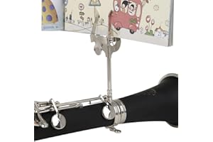 LKJYBG Leggio Portatile per Lira da Marcia, leggio Piccolo Lyra per Tromba, clarinetto/Lira/Lira da Marcia/cornetta/flicorno/Campana a Morsetto Soundman per clarinetto in SIB