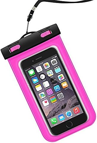 Skytam Waterproof Phone Case Universal Dry Bag Pouch for Mobile Phones (pink)