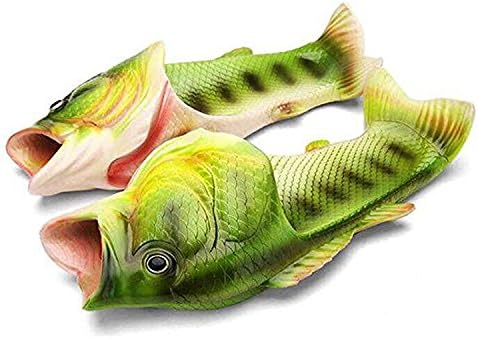 Oasap Women's Fashion Non-Slip Beach Fish Slippers, Green EURO39/US8/UK6