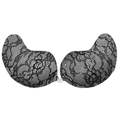 FOTBIMK Invisible Soutien-Gorge Dos Nu Push Up Bra sans Bretelles en Dentelle sans Couture Ajustée