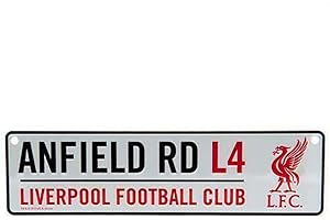 Liverpool FC - Señal de Ventana Diseño Anfield (Talla Única) (Rojo, Negro, Blanco)