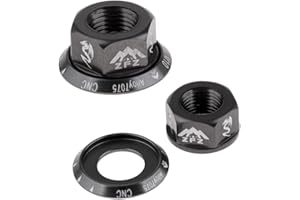 T TOOYFUL 2pcs Premium Écrou De Roue Vélo BMX M10 Vis D'essieu pour Moyeu Arrière