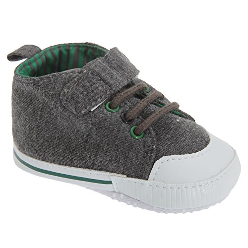 Baby Boys Velcro And Lace Up Trainers/Shoes (0-6 Months) (Grey/Green)