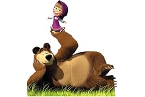 PARTYLANDIA Cialda Ostia Masha E Orso Cartoni Bambini Festa Decorazioni Torta Cerimonie