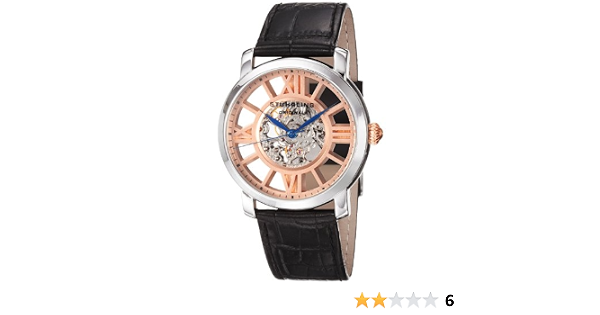 Stuhrling Original Winchester Terrace Orologio da Polso, Display Analogico,  Uomo, Cinturino in Pelle, Nero : Amazon.it: Orologi