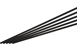 QUARKZMAN kolfiberstav, 4mm x 200mm kolfiberrör för RC flygplan DIY hantverk drakhjälmsrör Quadcopter arm reparation Paket me