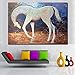 Produktbild Dageda-yh Tropfen Abstrakte Kunst Malerei Champion Pferd Bild Poster Drucken Leinwand Kunst Malerei Wandkunst Bilder für Living40 * 55 cm