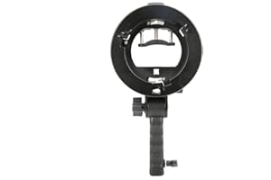 TOPIKY Ręczny uchwyt w kształcie litery S stojak uchwyt z uchwytem do Bowens Mount Speedlite Flash Softbox reflektor akcesoria do studia fotograficznego