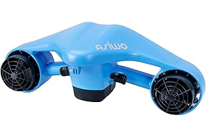 Asiwo Scooter sous-Marin avec Support pour caméra d'action Batterie-Scooter Marin à Deux Moteurs étanche pour la plongée, la Natation, la plongée avec Tuba