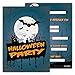 Produktbild Einladungskarten lustig schaurig 12er Set Kindergeburtstag Party Halloween Party Kinder Erwachsene Geburtstagseinladungen Karten Friedhof Fledermäuse
