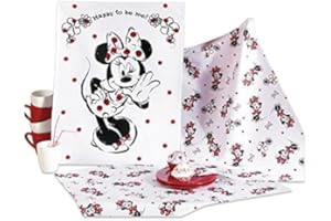 TEX IDEA Disney 3 Geschirrtücher mit Minnie Maus (Micky Maus) ca. 50 x 70 cm 100% Baumwolle