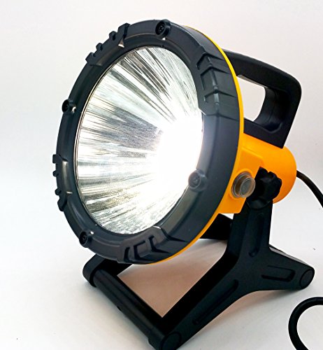 Handleuchte Hand Lampe mit Energiespar Leuchtmittel Energie Spar Strahler tragbar verstellbar IP44 - 2