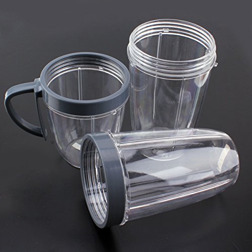 UNIQUEBELLA Ersatzteile Für Nutribullet , Deckel mit Dichtring fuer 600W & 900W Blender Entsafter Ersatzteil Becherdeckel für Nutribullet - 6