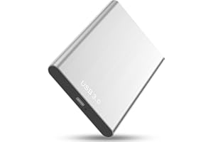 SINCELO Externe Festplatte Tragbare Festplatte extern für PC, Mac, Desktop, Laptop, MacBook, Chromebook (Silber)
