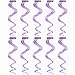 FESHFEN 10 Pcs Light Purple Curly Wave Clip on in Hair Extensions Hairpieces 18 Inches Long Remy Hair Colored Party Highlights Hair Accessories DIY Hair Decoration Cosplay with Gift Hairpin