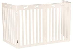 Trixie Cancello 4 Parti per Cane, 75 x 60 x 160 cm, Bianco