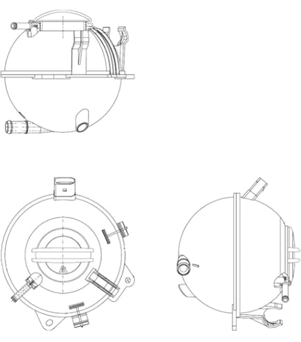 Serbatoio Compensazione Refrigerante THERMOTEC DBB019TT, Compatibile Con Vari Modelli BMW