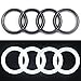 Produktbild JetStyle LED Schwarz Logo A3 A4 A5 A6, Beleuchtetes Ringe, Kühlergrill Emblem, DRL Tagfahrlicht Weiß - Fahren Sie heller & schlauer