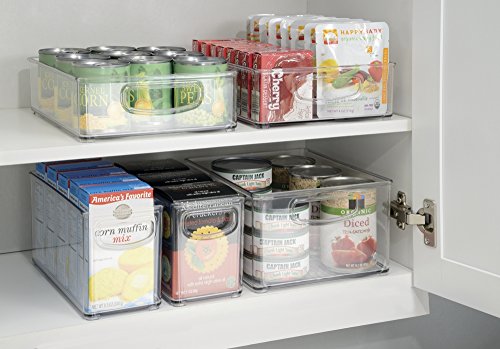 InterDesign Organizer-Box für Küchenschrank und Speisekammer – 25,5 x 20,25 x 12,75 cm, Durchsichtig - 4