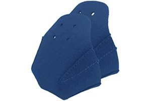 YueWan 1 Pair Toe Guards Protectors PU Leather Roller Skate Protectors with 4 Holes for Roller Skate