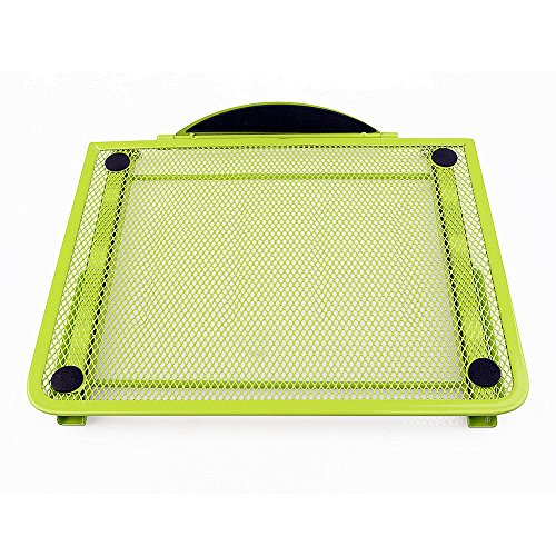 Faltbarer Laptop Tablet Ständer, InGoo Laptopständer Mesh Belüftet Kühler Halter Verstellbarer Computer Halterung Stütze Ständer für Laptop, Notebook, iPad Mini, iPhone, Tablets(Grün) - 5