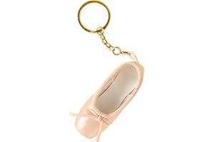 BYUTFA Mini-Ballettschuh-Schlüsselanhänger, Spitzenschuh-Schlüsselanhänger, handgefertigter Spitzenschuh-Anhänger, Taschenanhänger, Geschenk für Tanzliebhaber