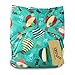 iZiv(TM) Newborn Organic Infant Waterproof/Adjustable/Reusable/Washable Pocket Cloth Diaper Fit Babies 0-3 Years(Hot Air Balloon)