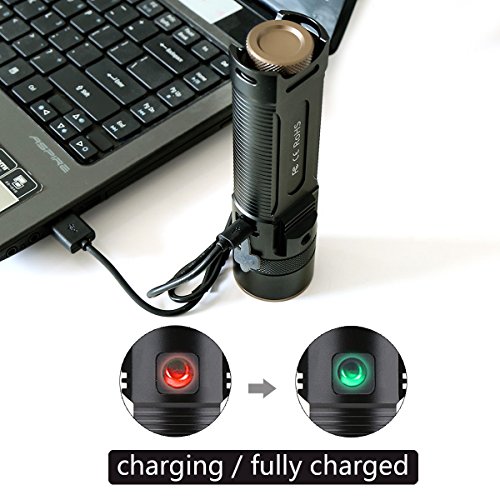 DeYoun LED Taschenlampe,Superhelle Taschenlampe 1200 Lumen Cree LED 4 Leuchtmodi Hohe Helligkeit/ Mittel / Niedrig / Blinkfunktion für Indoor und Outdoor jagd, Campen, Wandern, Fahrradfahren und Notfälle - 4