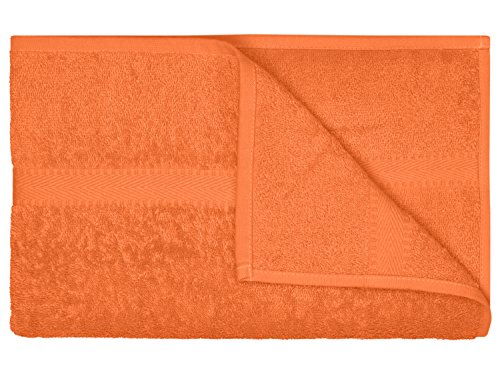 Frottiertücher der Serie Opal – erhältlich in 33 modernen Farben und 7 verschiedenen Größen -Markenqualität von Dyckhoff, Duschtuch [70 x 140 cm], orange - 2