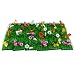 Produktbild 24 Rasenfliesen Kunstrasen Grassmatten Blumenwiese Osterdeko 4 Motive mit bunten Blumen