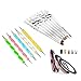 Teenxful Nail Manicure Painting Brush Double Way Dotting Pen Set and 10 Rollen Nail Strip Liner Nail Art Salon Kit