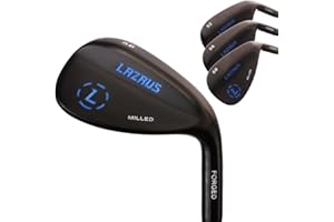 LAZRUS GOLF LAZRUS Premium Herren Einzel- oder Golfschläger-Set (4, 5, 6, 7, 8, 9, PW) (2 und 3) mit flexiblem Stahlschaft für Rechts- und Linkshänder