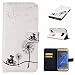 Produktbild Samsung Galaxy S7 Hülle Glitzer,Samsung Galaxy S7 Hülle Leder,Samsung Galaxy S7 Case Flower Ledertasche Schutzhülle Cover Etui Tasche,EMAXELERS Galaxy S7 Cover Blumen Dandelion Lover Muster PU Leder Brieftasche Hülle Wallet Case Flip Cover für Samsung Galaxy S7,Bookstyle Hüllen Etui Lederhülle mit Standfunktion und Karten-Slots für Samsung Galaxy S7 (2016),Bicycle Lover
