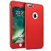 Produktbild Golbsky iPhone 7/8/7 Plus/8 Plus Hülle EXTREM DÜNN + Anti-Kratz-Bildschirmschutz | NanoSkin UltraThin 360° Full-Cover Case (iPhone7 Plus, Rot)