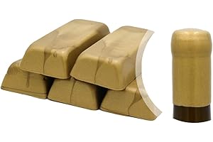 GENERICO Boîte de 500 g. Gomme laque or metallique ou cire souple pour sceller bouteilles de vin, bière, eau-de-vie, liqueur (or, 500)