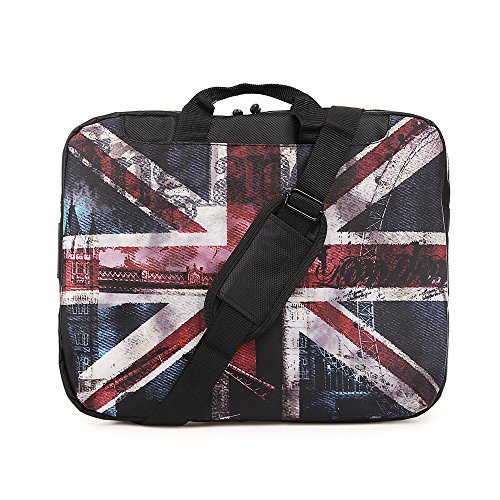 TaylorHe 15   15 6 Zoll Notebooktasche  Schultertasche f  r Notebook mit Muster   Laptoptasche mit Griff und Seitentaschen Laptop Bag london  union ja