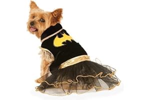 Rubie's 580323S - Costume ufficiale DC Comics Batgirl per cani con tutù, taglia S (dal collo alla coda, 27,9 cm, petto 35,5 cm), per Halloween e Halloween