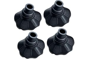 HEBEOT 4 piedini per sedia da campeggio, per esterni, in lega di alluminio, pieghevoli, anti-affondamento, antiscivolo, accessori per mobili da trekking (13 mm)